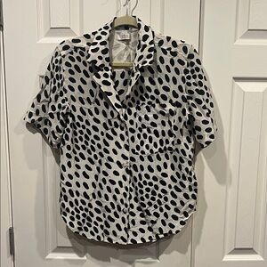 AYR Monochrome Dot Button Down Shirt